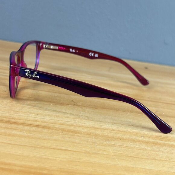RayBan RB 1555 3666 Eyeglasses Violet On Fuxia Fluo Acetate Frame Only 46-16 125 - Picture 7 of 7